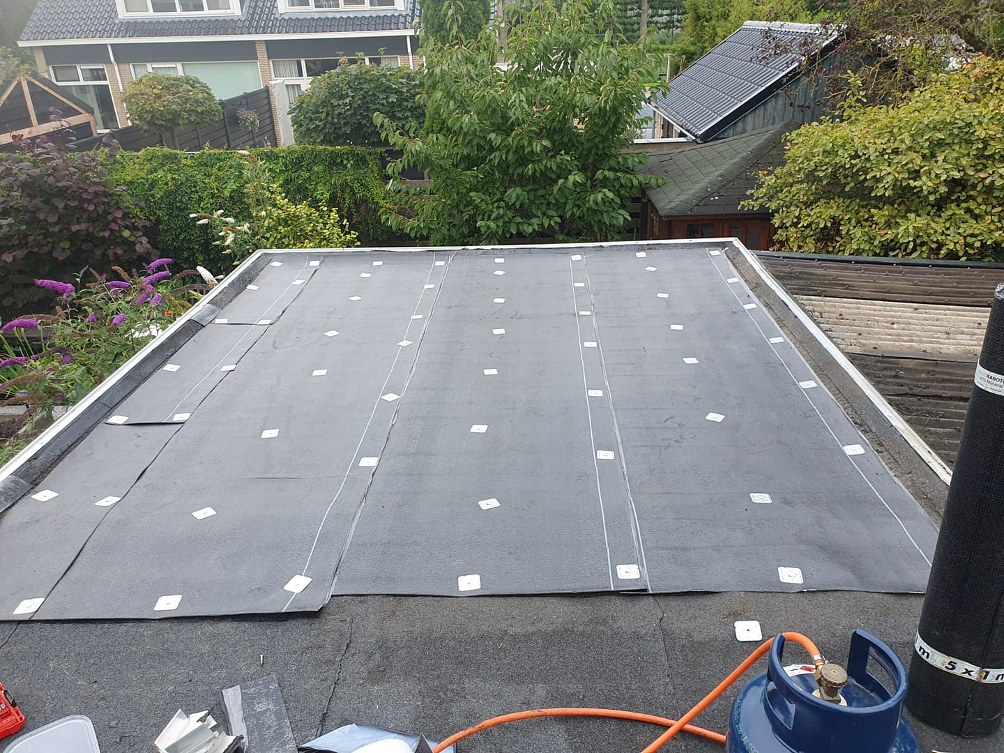 Bitumen dakbedekking aanleggen